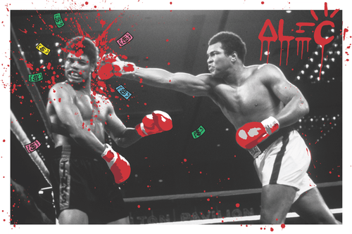 The Greatest of All Time (Regular Edition) Muhammed Ali - Alec Monopoly Poster