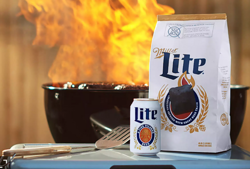 Miller Lite Beercoal Charcoal