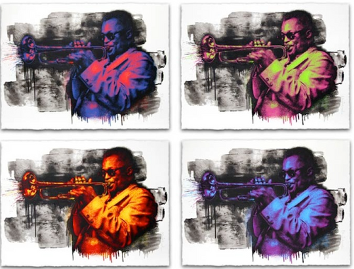 Mr. Brainwash - Miles Davis Screenprint - 4-Poster Set xx/50 S/N'd