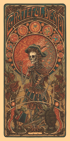 Dave Hunter - Fare Thee Well - Grateful Dead - Winged Rose Poster -  Santa Clara, 2015 s/n