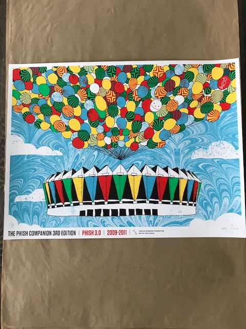  Title: Nate Duval "TPC3 – Phish 3.0, 2009-2011" Screenprinted Poster Poster artist: Nate Duval Edition: xx/420 Type: Screen Print Size: 24" x 18" Notes: The Phish Companion, 3rd Edition by The Mockingbird Foundation is the definitive guide to the Phish band and its music.