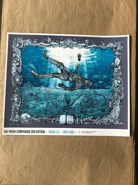 David Welker "TPC3 - Phish 1.0, 1983-1989" Screenprinted Poster  The Phish Companion 3rd Edition by The Mockingbird Foundation is the definitive guide to the Phish band and its music   Print measures 22” x 18”, signed and numbered by the artist  Limited Edition Screen printed poster of 420   Check out our other listings for more hard-to-find and out-of-print posters.