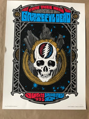 GRATEFUL DEAD - 2015 ALAN FORBES POSTER CHICAGO, IL STEAL YOUR FACE  Venue: Soldier Field on 7/3, 7/4, and 7/5 - Chicago, IL  Print measures 18" x 24", unsigned, numbered by the artist  Limited Edition Screen printed poster of 2,015  Condition with some edge-wear, please use the zoom feature to see all of the edges etc..  Check out our other listings for more hard-to-find and out-of-print posters