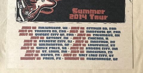 Gary Clark Jr. Summer Tour 14 - 1st Unsigned, not N'd