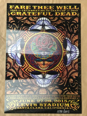 Grateful Dead Fare Thee Well GD50 Print, Santa Clara, CA 2015 3D Lenticular Michael Everett