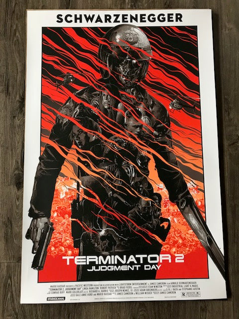 Terminator 2: Judgment Day Screenprinted Poster Paper Variant Edition by Gabz -