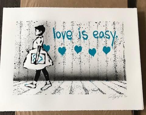 Rene Gagnon - Love is Easy Silkscreen Art Print 2012 S/N’d xx/10