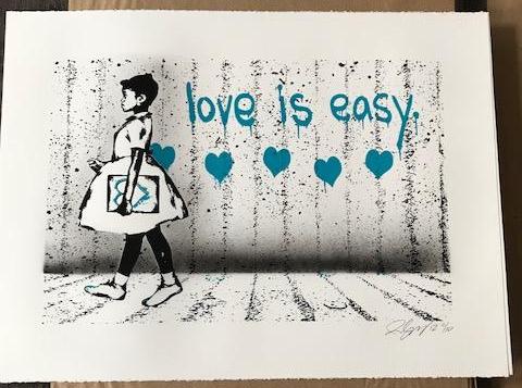 Rene Gagnon - Love is Easy Silkscreen Art Print 2012 S/N’d xx/10