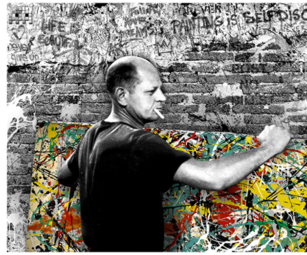 Title: Self-Discovery - Jackson Pollock (2022)  Artist:  Mr. Brainwash  Edition: xxx/110  Type:  6-Color Screen Print on Archival Paper w/ straight edges  Size:  30" x 22"  Notes:  Signed and thumb printed by Artist.  Check out our other listings for more hard-to-find and out-of-print posters.