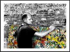 Title: Self-Discovery - Jackson Pollock (2022)  Artist:  Mr. Brainwash  Edition: xxx/110  Type:  6-Color Screen Print on Archival Paper w/ straight edges  Size:  30" x 22"  Notes:  Signed and thumb printed by Artist.  Check out our other listings for more hard-to-find and out-of-print posters.