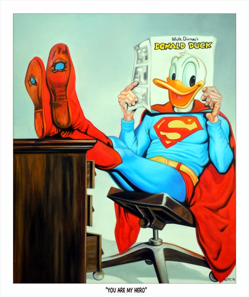 "You Are My Hero" by Michael Loeb  Released by Metro Orange Art in 2014, signed and numbered by the artist.