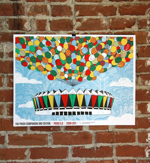  Title: Nate Duval "TPC3 – Phish 3.0, 2009-2011" Screenprinted Poster Poster artist: Nate Duval Edition: xx/420 Type: Screen Print Size: 24" x 18" Notes: The Phish Companion, 3rd Edition by The Mockingbird Foundation is the definitive guide to the Phish band and its music.