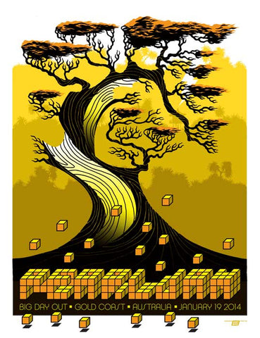 Ames Bros - Pearl Jam Chicago-Night 2 SuperGold Variant Poster s/n - 9/7/2023
