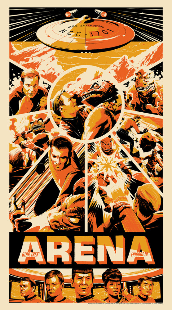 Matt Taylor Arena Star Trek Screenprint Poster xx/175 Mondo
