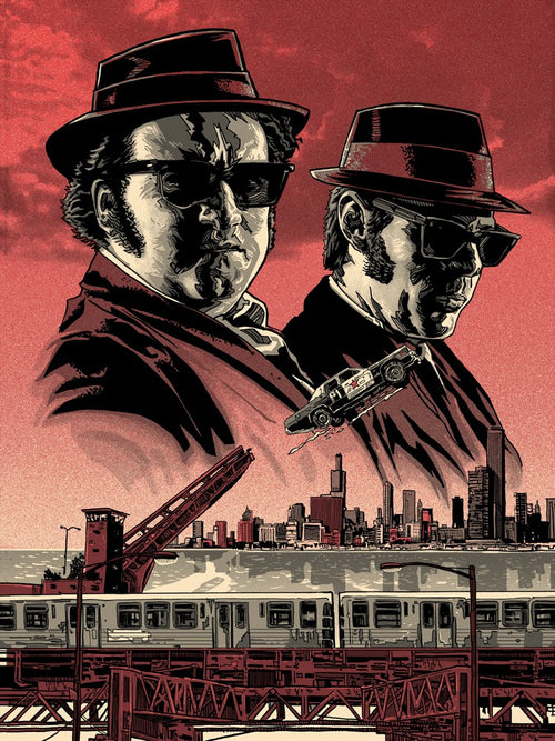 Title:  Elwood and Joliet Jake (Variant)  Poster artist:  Tim Doyle  Edition:  xx/25, s/n  Type:  Screen Print  Size:  18" x 24"  Notes:  Released by Galerie F in 2014.  Print is stored flat in very good condition. Following purchase, prints are rolled in archival paper and shipped with bubble wrap in sturdy cardboard tubes.   Check out our other listings for more hard-to-find and out-of-print posters.