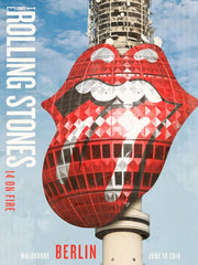 Title: Rolling Stones - 2014 OFFICIAL POSTER BERLIN GERMANY  Poster artist:    Edition:  xx/500  Type: Limited edition lithograph   Size: 17" x 23"  Location: Berlin, Germany   Venue:  Waldbuhne   Notes:  1st edition, official poster hand numbered and embossed.  Official poster, Europe 14 On Fire Tour original from the show!