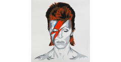 Inspired by the iconic musician, actor, and artist David Bowie's "Aladdin Sane" album. Check out our other listings for more hard-to-find prints and posters.  Screen Print Poster, Printed on hand torn archival art paper and featuring a signature thumb print on the back.  Released by Its a Wonderful World Inc. in 2016. Limited Edition of 169 prints. Signed and numbered by the artist.