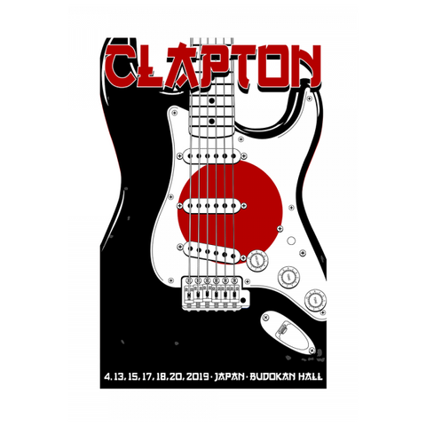 Eric Clapton Poster Royal Albert Hall London Adam Pobiak Screenprint May 2017