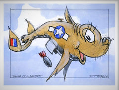 "Liberator 2014" by Derek Hess.  Original Artwork Letter of Provenance from 1xRUN.  Printed on 310gsm Fine Art Paper.