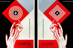 Title: Interpolation  Artist: Shepard Fairey  Edition: xxx/550  Type: Screen print  Size: 18" x 24"  Notes:  Released by Mondo in 2014 in a limited edition of 110, hand-numbered.  Print is stored flat in very good condition. Following purchase, prints are rolled in archival paper and shipped with bubble wrap in sturdy cardboard tubes.  Check out our other listings for more hard-to-find and out-of-print posters.