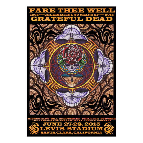 Grateful Dead Fare Thee Well GD50 Print, Santa Clara, CA 2015 3D Lenticular Michael Everett