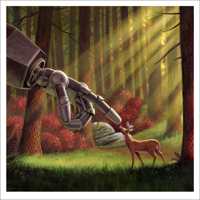 Iron Giant (deer) Screen Printed Poster by Jason Edmiston 2014 Print measures 12” x 12”, hand numbered Limited Edition Screen Printed Poster of 150 Check out our other listings for more hard-to-find and out-of-print posters.