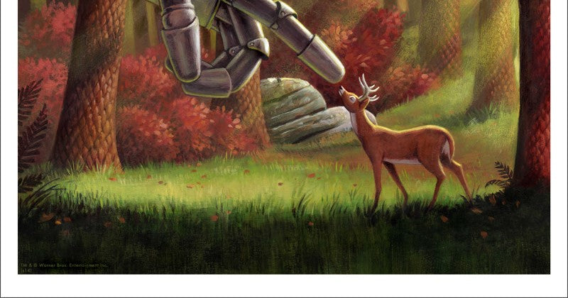Iron Giant (deer) Screen Printed Poster by Jason Edmiston 2014 Print measures 12” x 12”, hand numbered Limited Edition Screen Printed Poster of 150 Check out our other listings for more hard-to-find and out-of-print posters.