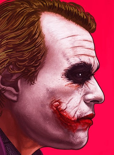 The Joker (Dark Knight / Heath Ledger) Portrait - Mike Mitchell / Mondo Limited