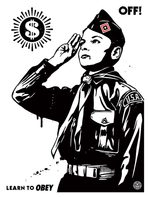 Shepard Fairey - LEARN TO OBEY - 2014 Poster, s/n