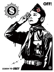 Shepard Fairey LEARN TO OBEY 2014 Poster, s/n