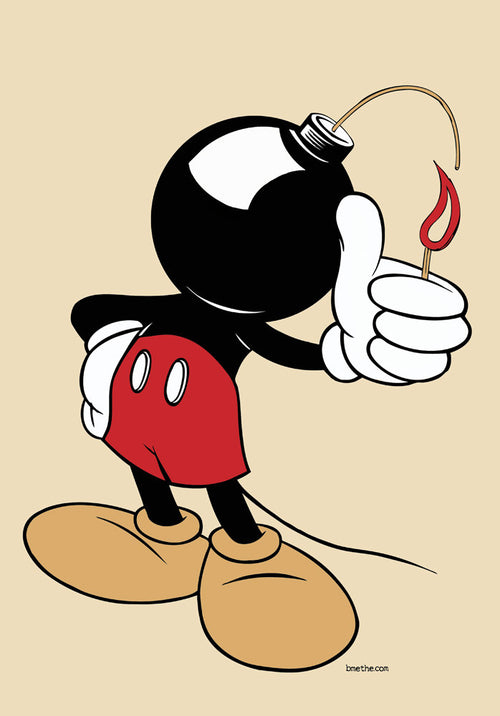 Brian Methe - Mickey's Tha Bomb Screen Print - S/N'd xx/50 2013