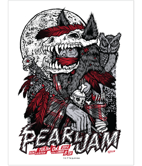 Pearl Jam – Tulsa OK -Ames Brothers 2014 S/N's xx/130
