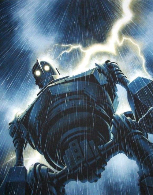 Mondo Iron Giant Rain Limited Screenprint Poster xx/170 Jason Edmiston Numbered