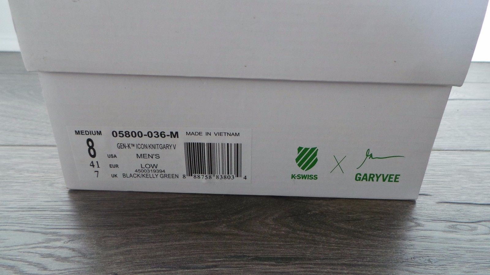 K-Swiss GEN-K Icon KNIT Gary Vee Colorway 001 Size 8 Ready to ship! [1 variation]