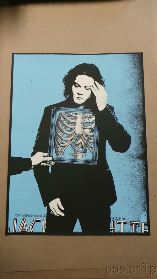 Rob Jones - Jack White III 24 Lubbock, TX Screenprint - xx/240