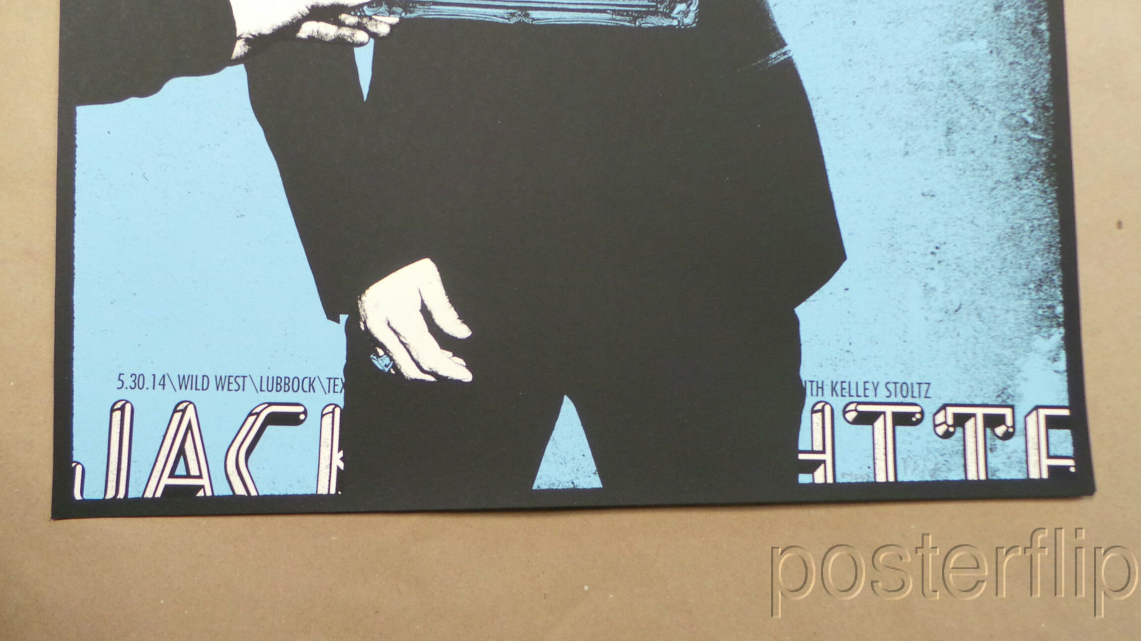 Jack White III 24 Lubbock TX Rob Jones Screenprint Poster xx/240