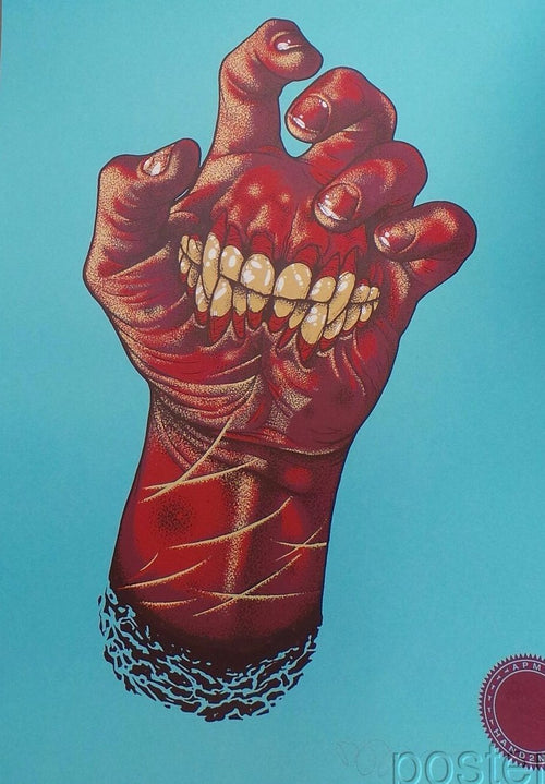 John Baizley Hand2Mouth Screenprint Blue Raspberry Edition S/N'd xx/12 Baroness 2014