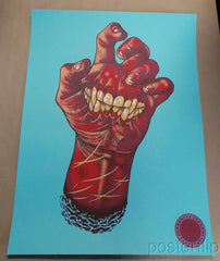 John Baizley Hand2Mouth Screenprint Blue Raspberry Edition S/N'd xx/12 Baroness 2014