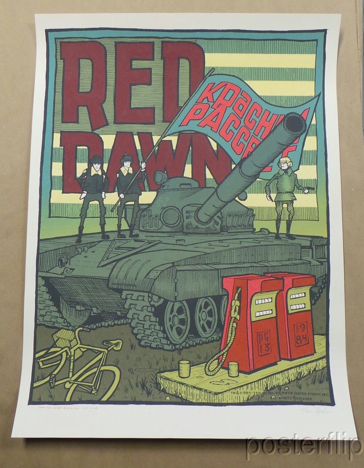 Red Dawn (1984) Movie Poster – Patrick Swayze – 11x17 Inch Premium Reproduction