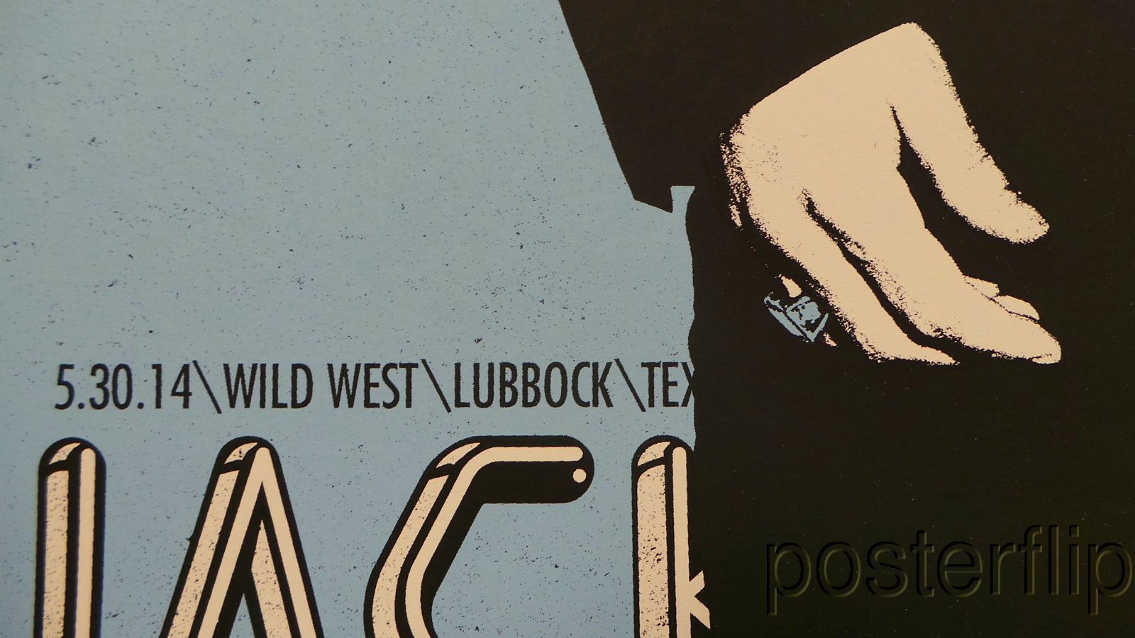 Jack White III 24 Lubbock TX Rob Jones Screenprint Poster xx/240