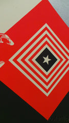 Title: Interpolation  Artist: Shepard Fairey  Edition: xxx/550  Type: Screen print  Size: 18" x 24"  Notes:  Released by Mondo in 2014 in a limited edition of 110, hand-numbered.  Print is stored flat in very good condition. Following purchase, prints are rolled in archival paper and shipped with bubble wrap in sturdy cardboard tubes.  Check out our other listings for more hard-to-find and out-of-print posters.