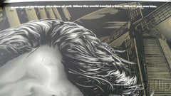"Army of Darkness Gold Variant" by Jeff Boyes.  Inspired by the popular cult film. Released by Skuzzles in 2014 in limited edition of 50 prints. Print is stored flat in very good condition. Following purchase, prints are rolled in archival paper and shipped with bubble wrap in sturdy cardboard tubes.