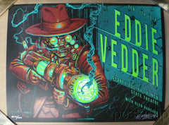 Title:  Eddie Vedder, Sydney, Australia 2-11-14  Artist:  Munk One  Edition:  xx/100, signed and numbered.  Type: Screen print poster  Size: 24" x 18"