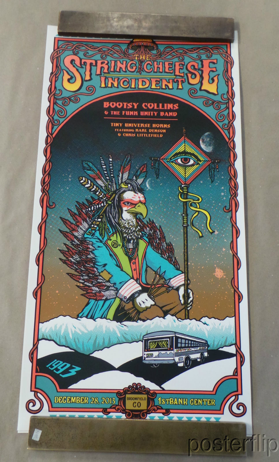 String Cheese Incident NYE 2013 20th Anniversary Triptych Screenprint Poster