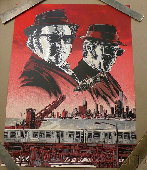 Title:  Elwood and Joliet Jake (Variant)  Poster artist:  Tim Doyle  Edition:  xx/25, s/n  Type:  Screen Print  Size:  18" x 24"  Notes:  Released by Galerie F in 2014.  Print is stored flat in very good condition. Following purchase, prints are rolled in archival paper and shipped with bubble wrap in sturdy cardboard tubes.   Check out our other listings for more hard-to-find and out-of-print posters.