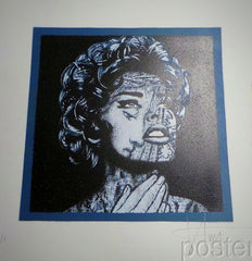 LINDA EVANGELISTA Fuji Blue Pop Edition S/N'd 1/1 Screen Print K Guy 2014