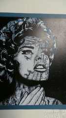LINDA EVANGELISTA Fuji Blue Pop Edition S/N'd 1/1 Screen Print K Guy 2014