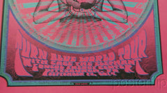 This poster was created poster for The Black Keys and their Turn Blue World Tour.