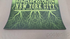 Title: Radiohead (Set of 4, Roseland Ballroom NYC 2011)  Artist: Stanley Donwood  Edition: Set of 4, 2011 Released in limited edition of 150 signed and hand numbered by the artist.  Type: Screen print poster  Size: 16.5" x 23.5"  Location: New York City, NY  Venue: Roseland Ballroom  Notes: Created for the band's shows on 9/28-9/29/11 at the Roseland Ballroom in New York City.