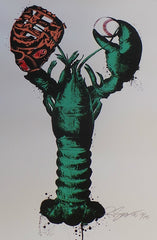 Title: Green Monsta  Artist: Rene Gagnon  Edition: Released by Rene Gagnon Fine Art in 2015 in a limited edition of 15 prints, signed and numbered by the artist.  Type: Screen printed poster, Printed on hand-deckled paper  Size: 30" x 22"  Notes:  Print is stored flat in very good condition. Following purchase, prints are rolled in archival paper and shipped with bubble wrap in sturdy cardboard tubes.  Check out our other listings for more hard-to-find and out-of-print posters.